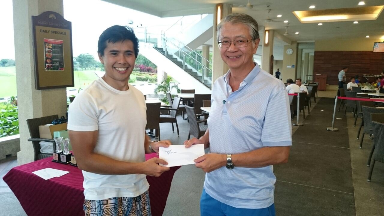 Longest drive winner: Leon Koh