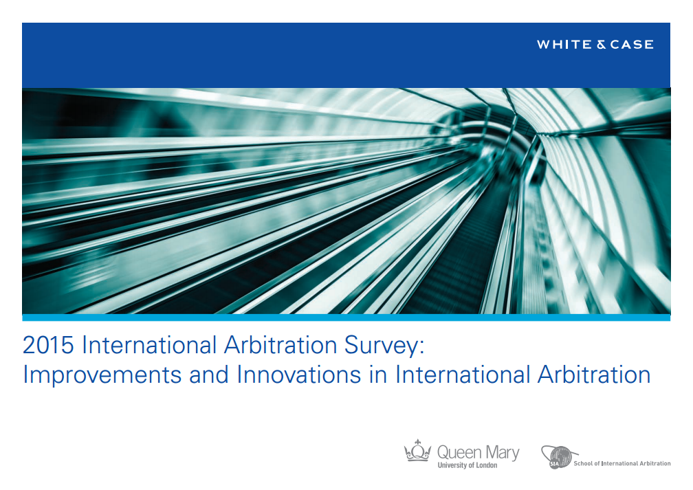 White & Case - 2015 International Arbitration Survey